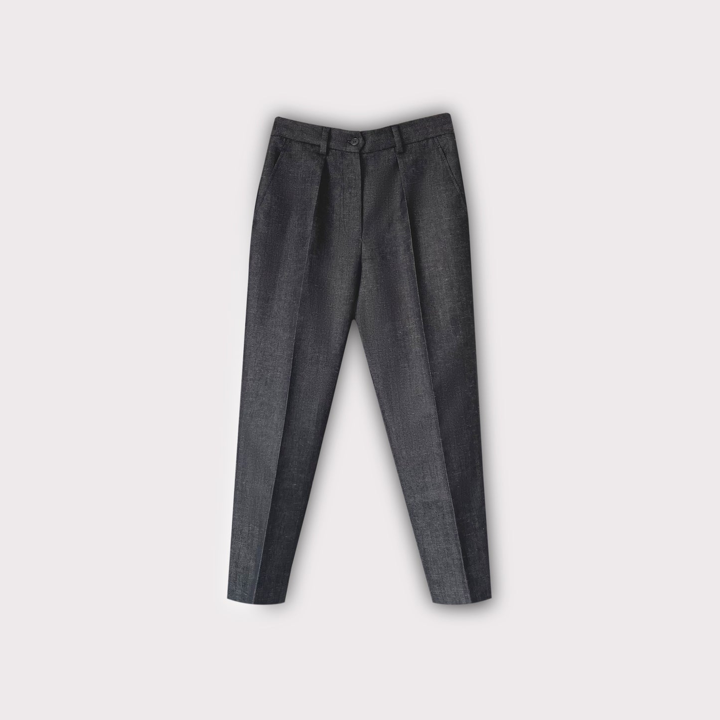 Pleated Cotton Pants