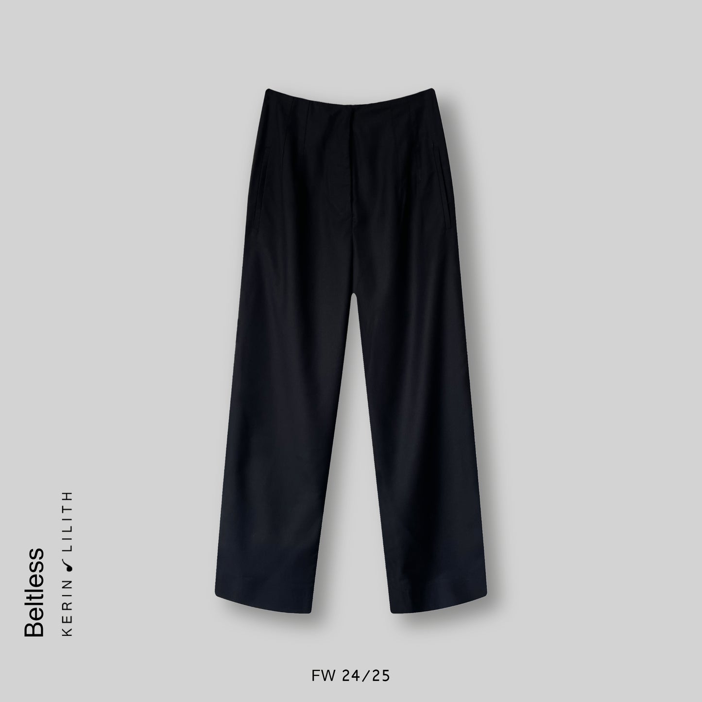 Black Beltless Pants