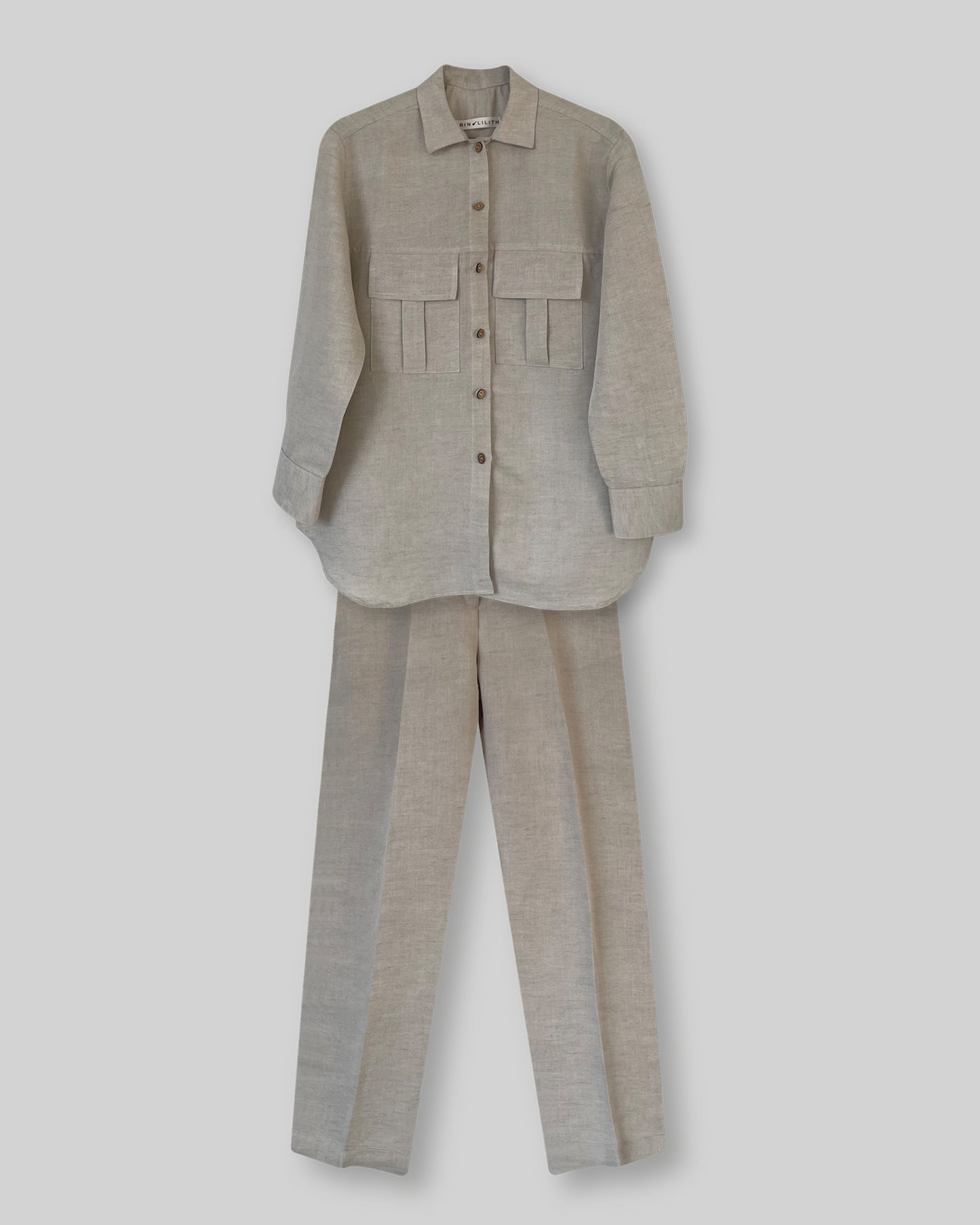Linen Double opening Co-ord