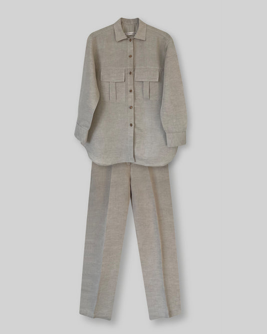 Linen Double opening Co-ord
