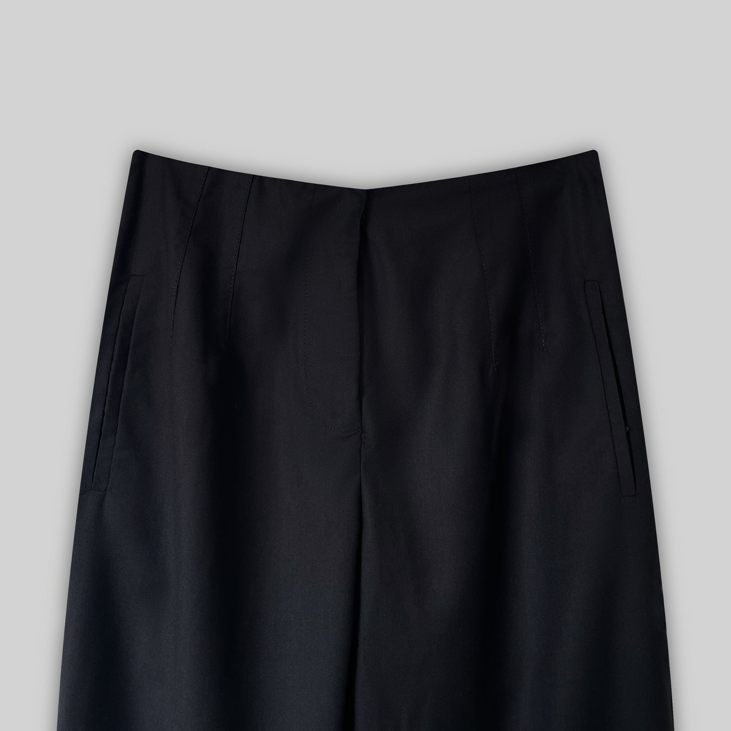 Black Beltless Pants