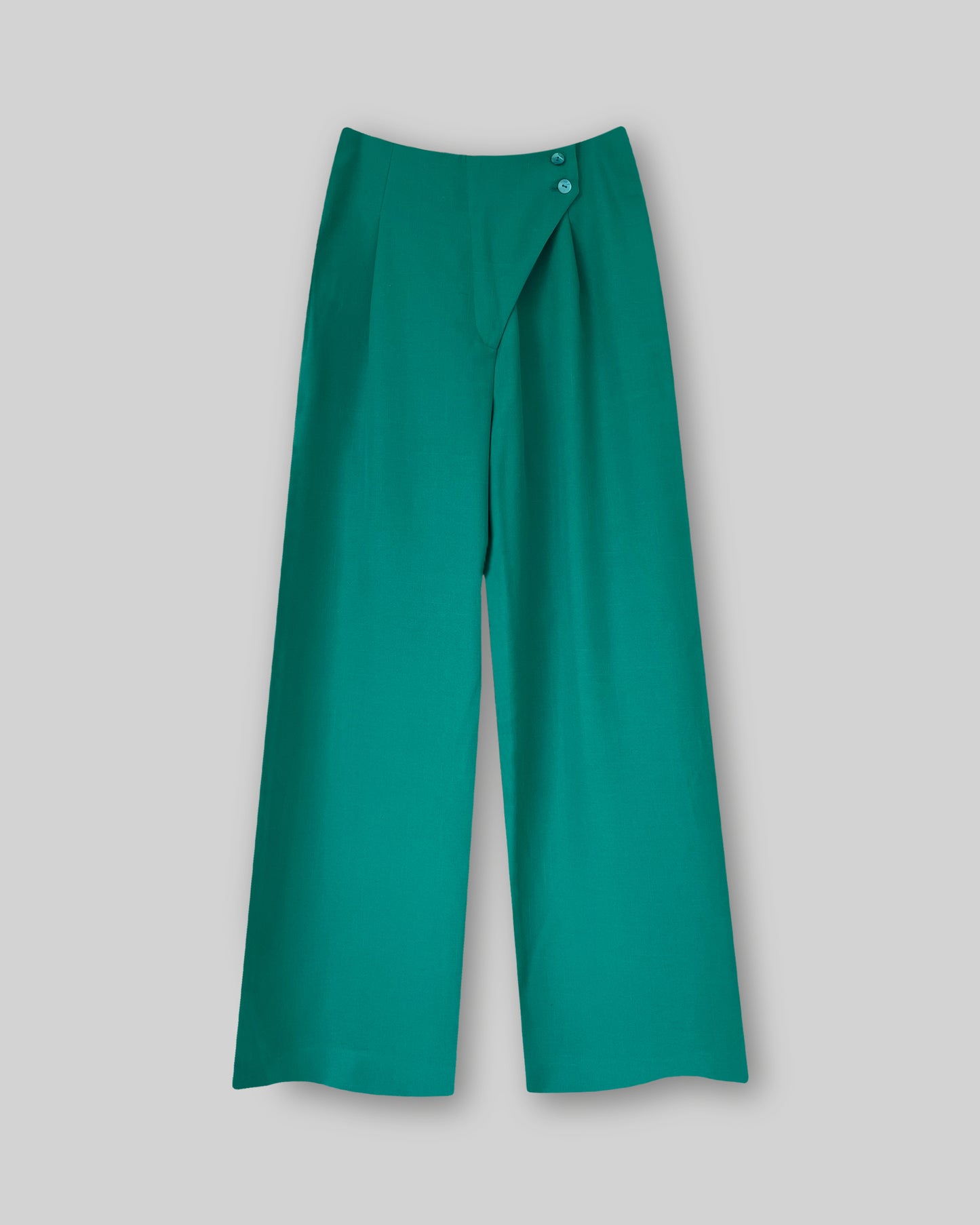 Linen Beltless Wide Leg Pants