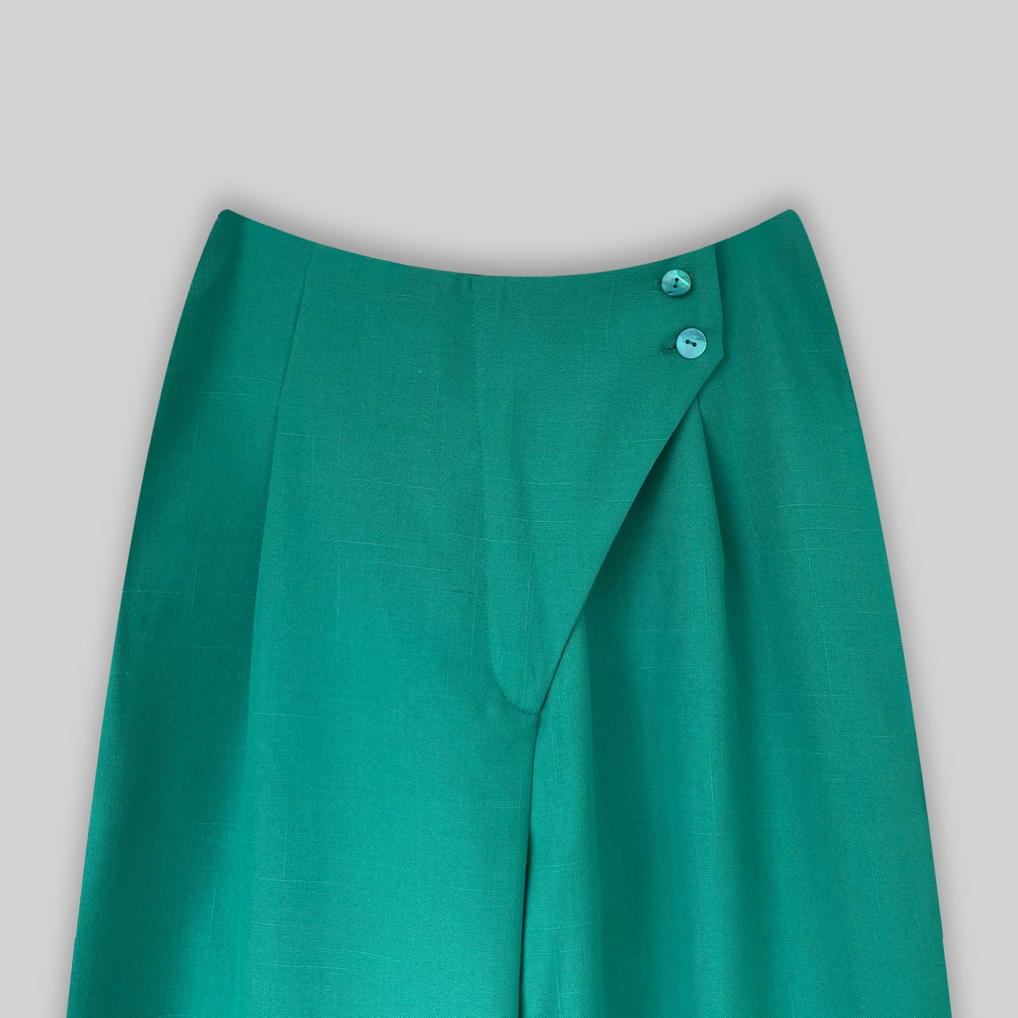Linen Beltless Wide Leg Pants