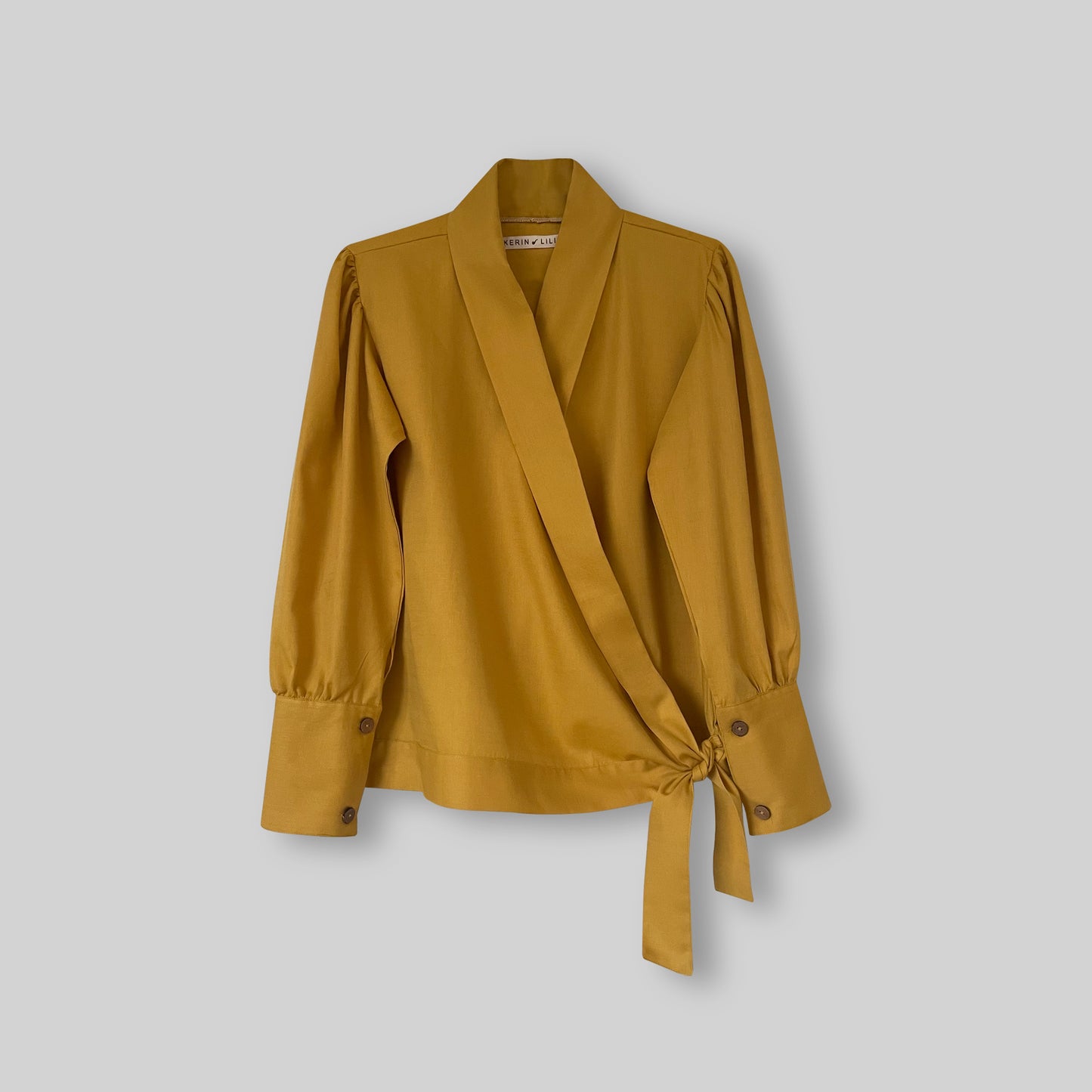 Mustard Lapel Knot Co-Ord