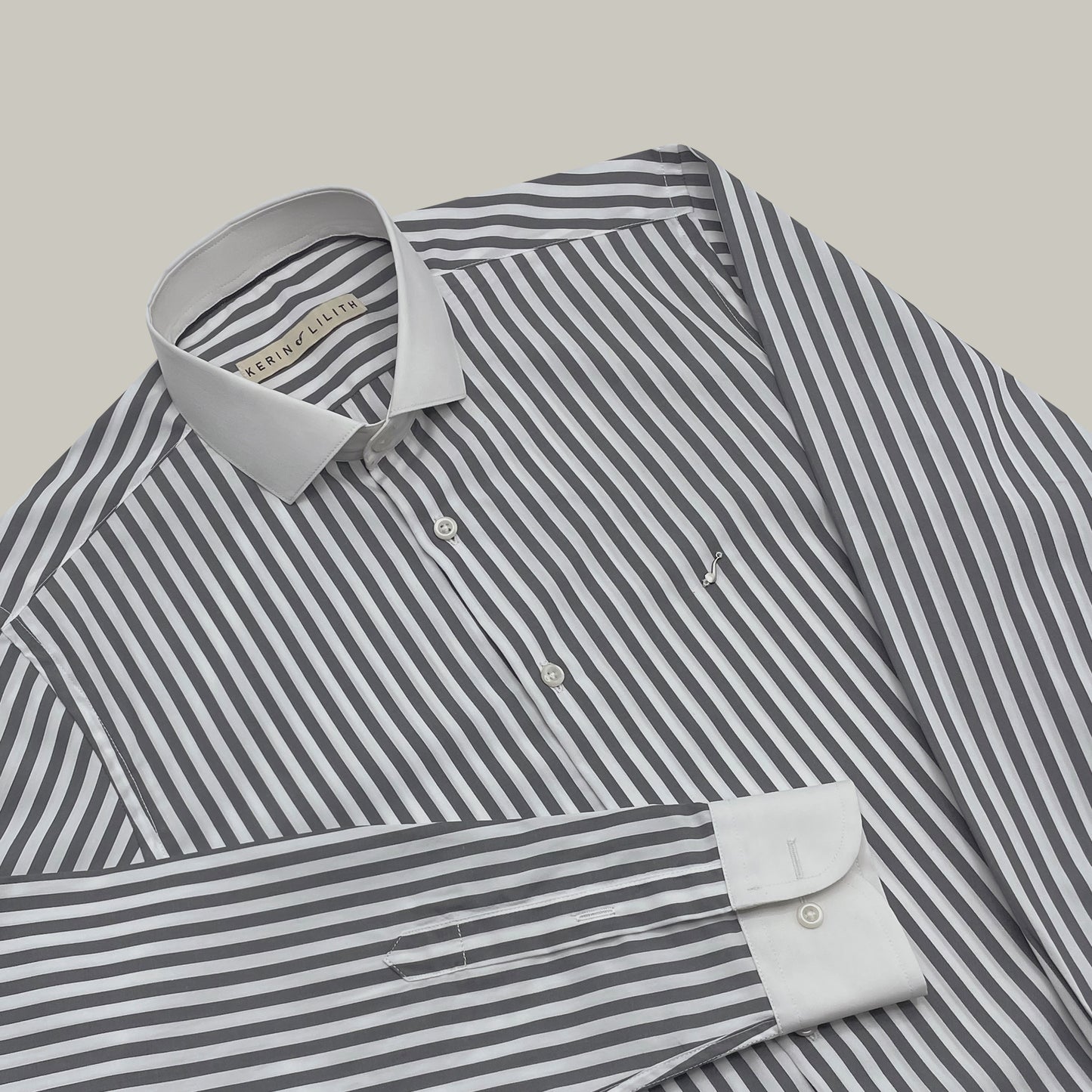 Contrast Collar Shirt