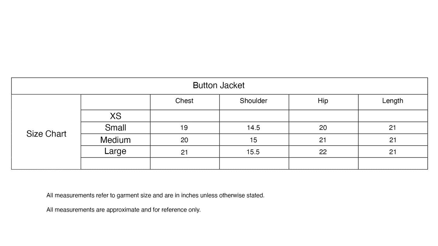 Button Plaided Jaacket