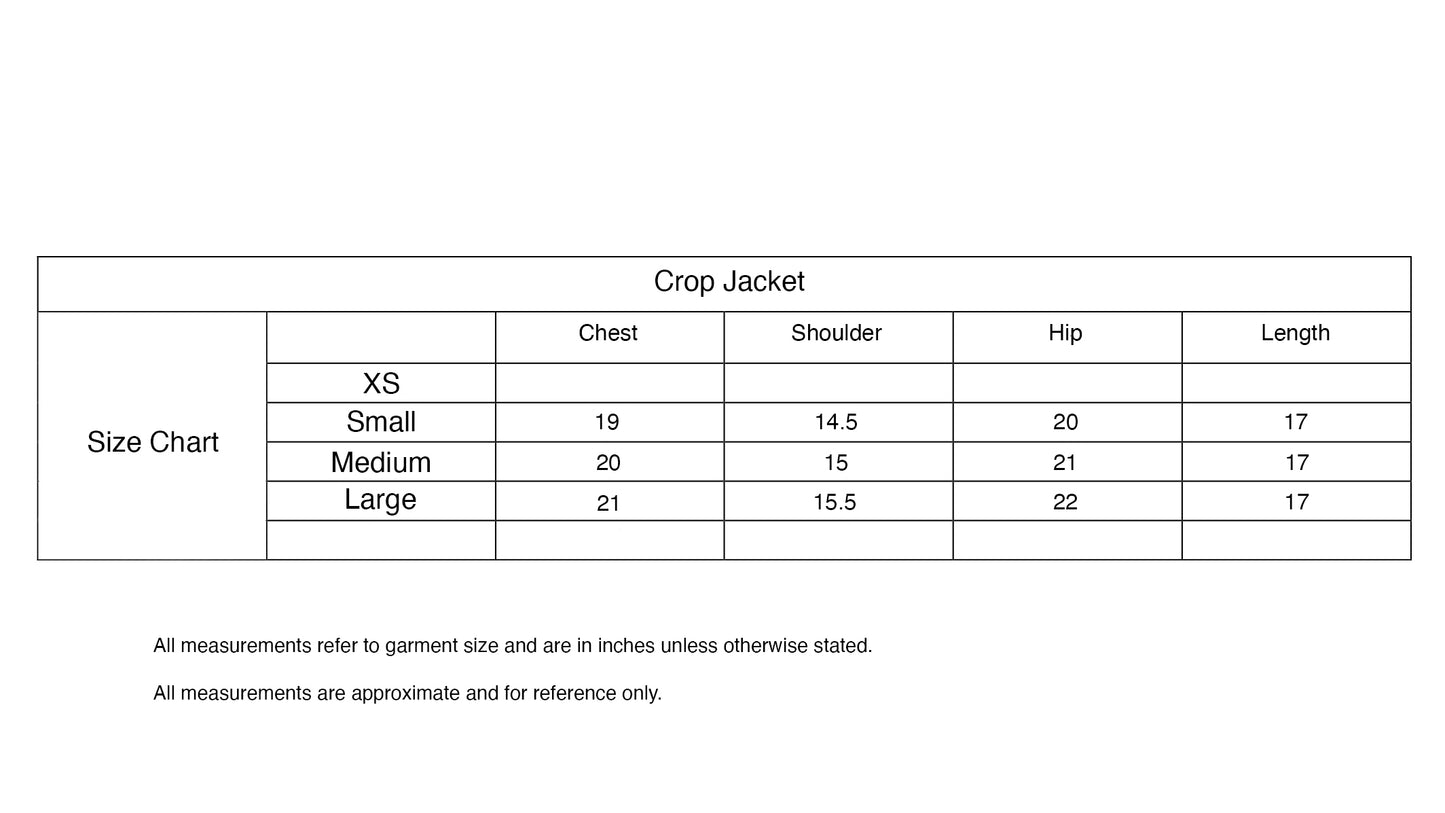 Wool Contrast Crop Jacket