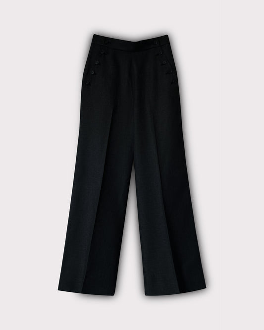 Linen Button Pants