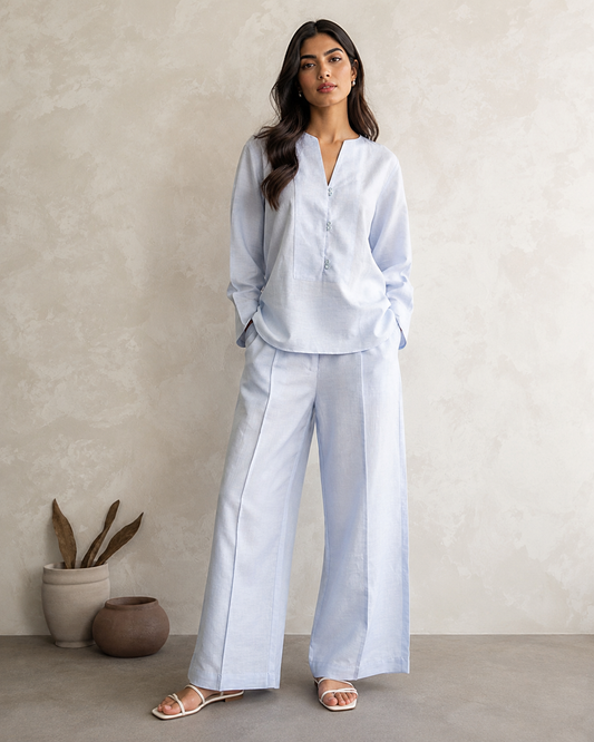 Linen Azure Ease Co-Ord