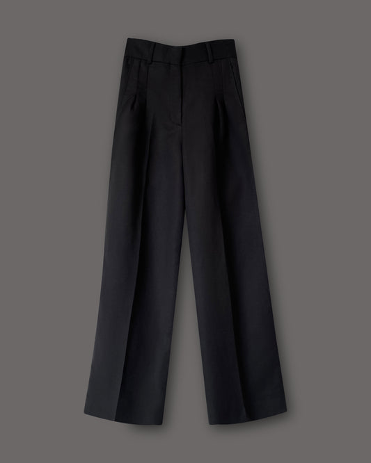 Linen High Rise Pleated pants