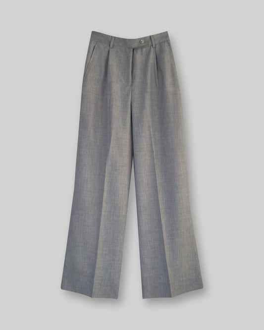 Wool Wide Leg Pants