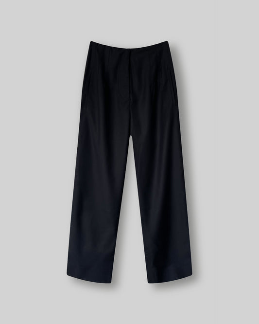 Black Beltless Pants