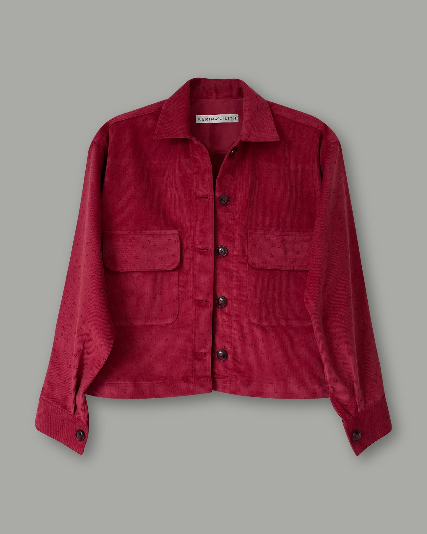 Corduroy Flap Pocket Top