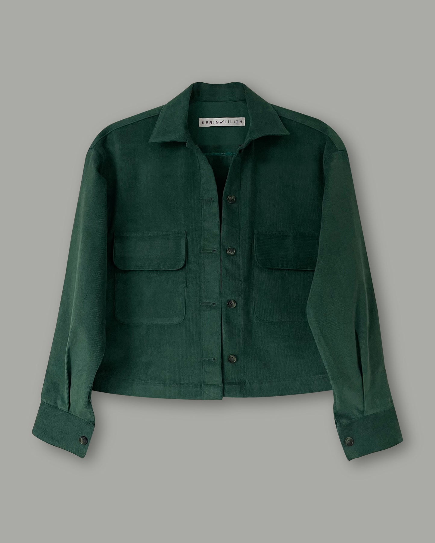 Corduroy Flap Pocket Top