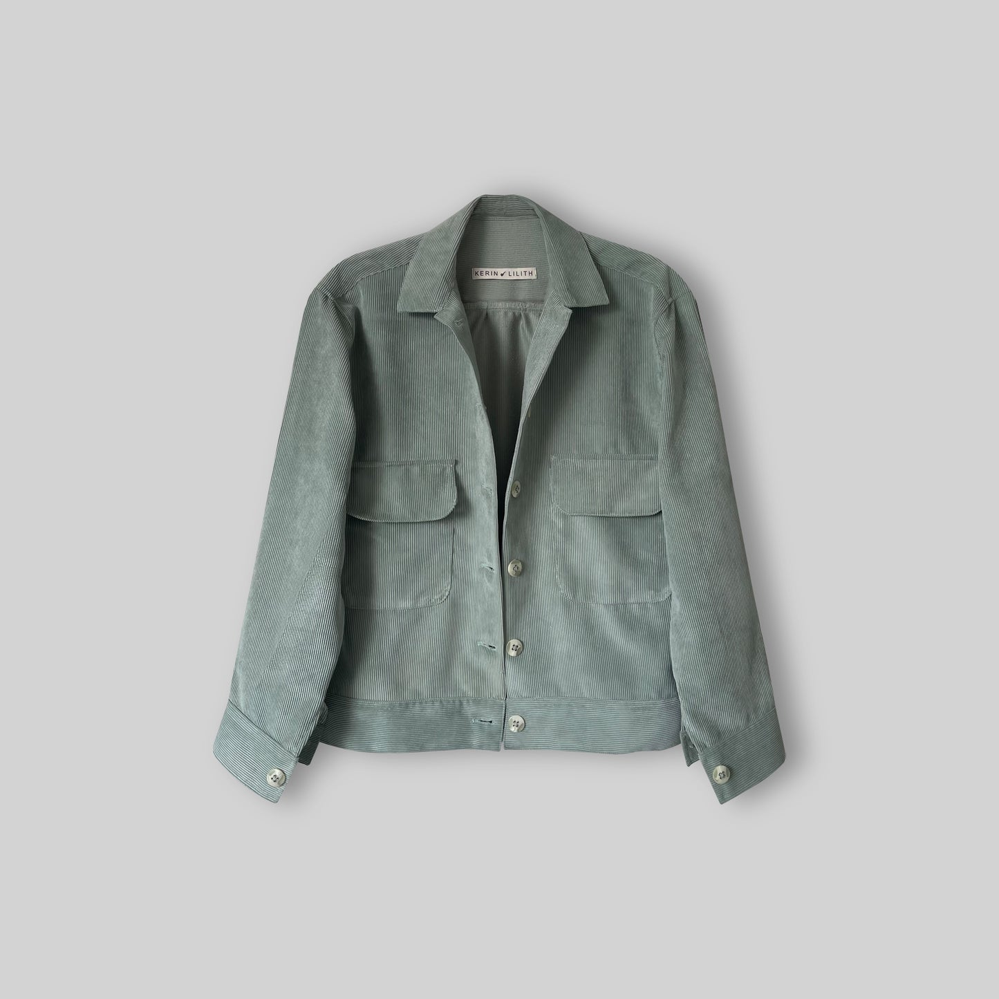 Mint Corduroy Tailored Duo