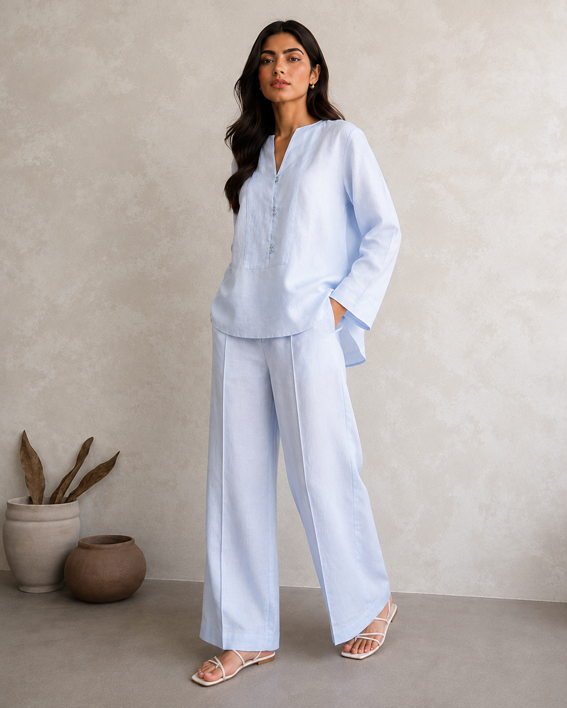 Linen Azure Ease Co-Ord