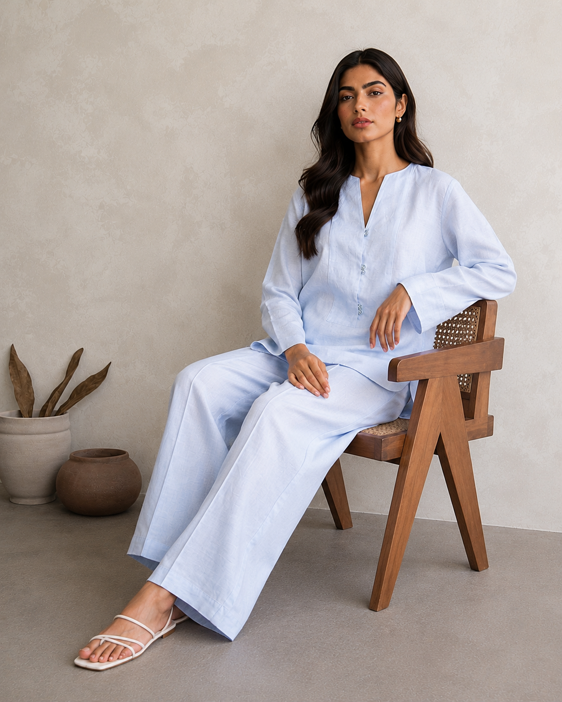 Linen Azure Ease Co-Ord