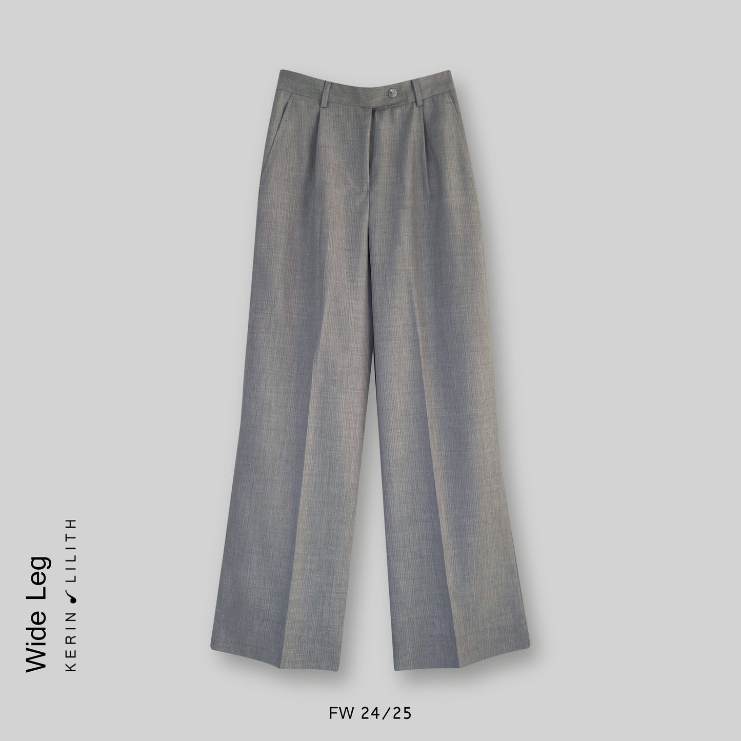 Wool Wide Leg Pants