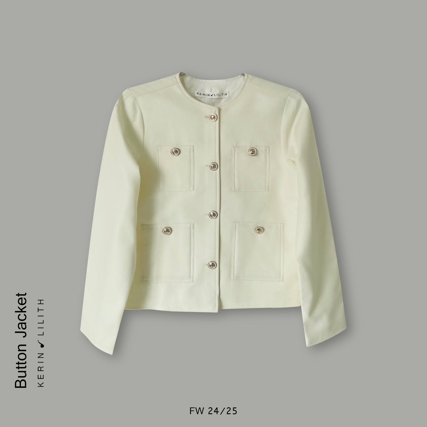 Wool Button Jacket