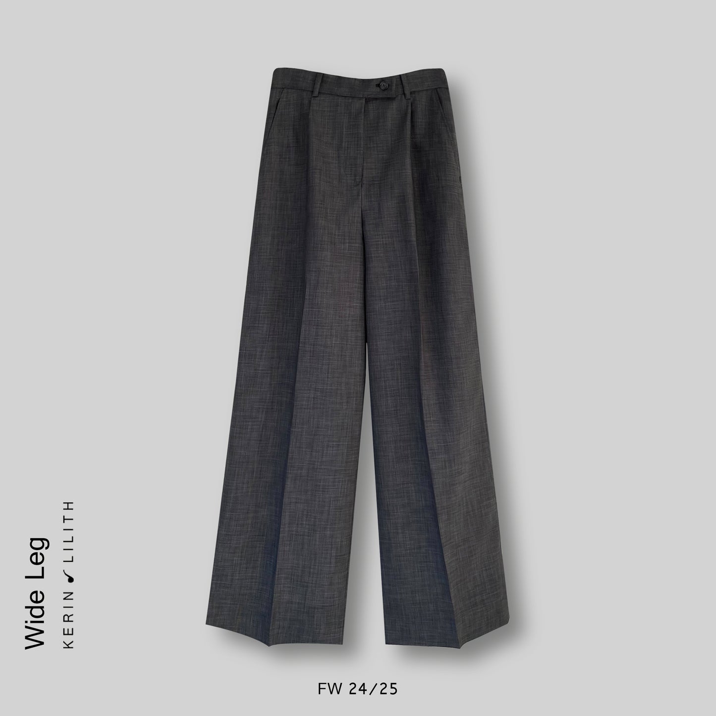 Wool Wide Leg Pants