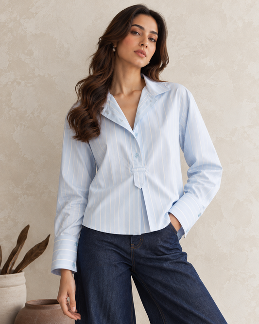 Skyline Pleated Top