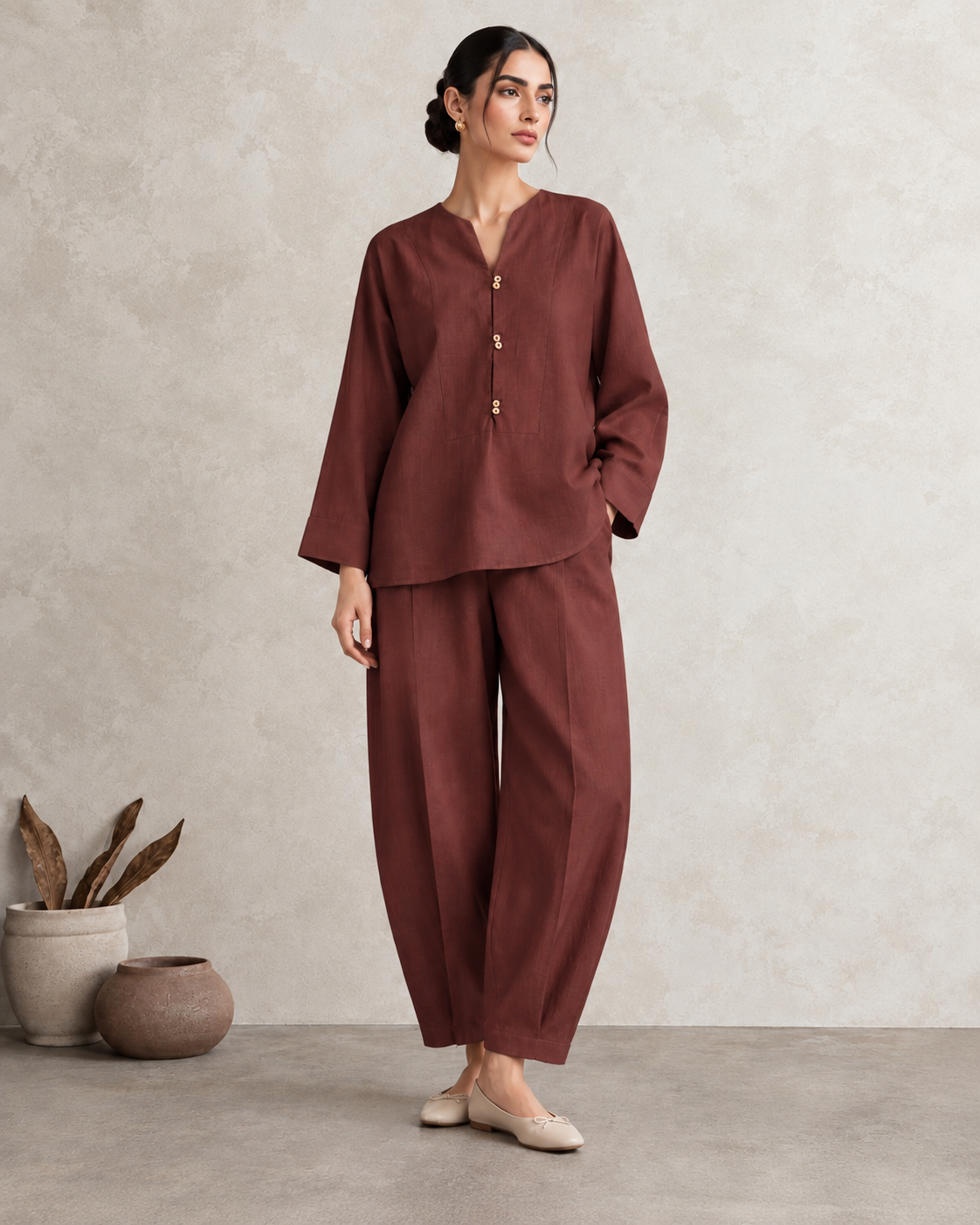 Linen Cocoa Muse Co-Ord