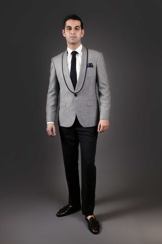 Contrast Jacket Suit