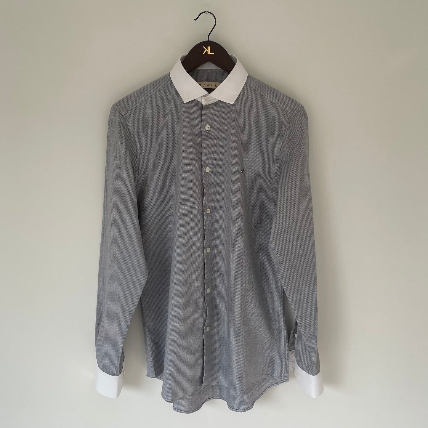 Contrast Collar Shirt