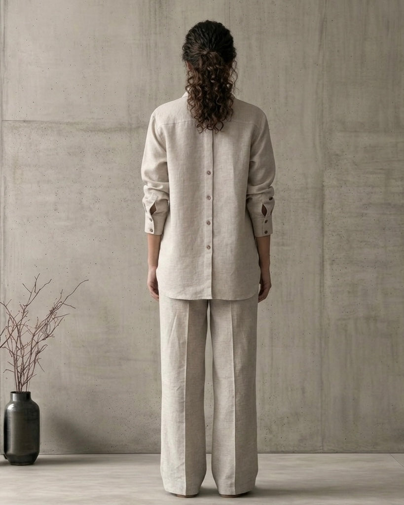 Linen Double opening Co-ord