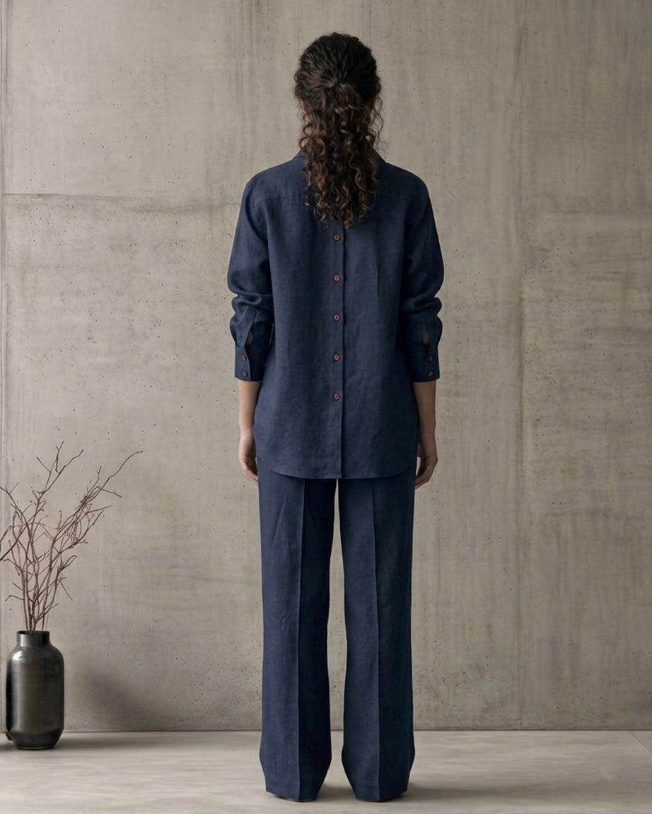 Linen Double opening Co-ord