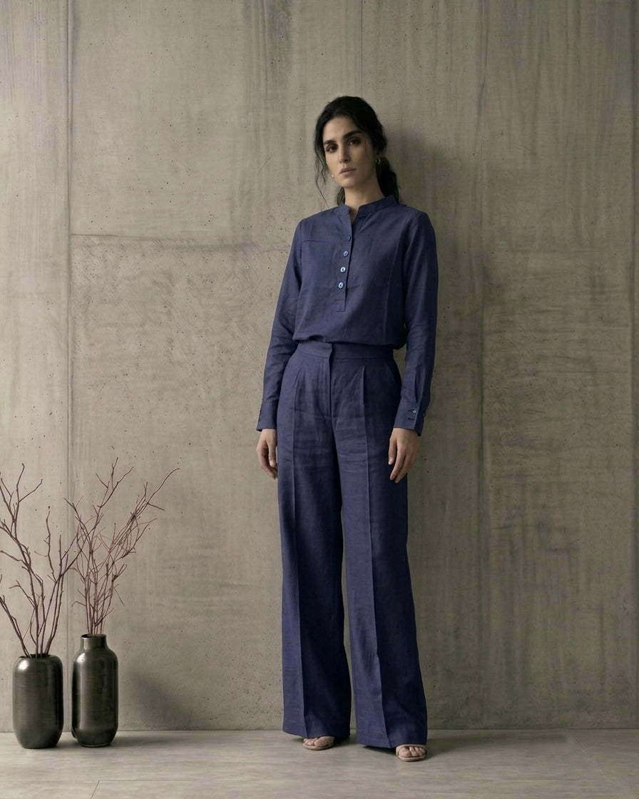 Linen Dusty Sapphire Co-Ord