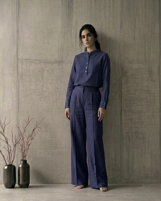 Linen Dusty Sapphire Co-Ord
