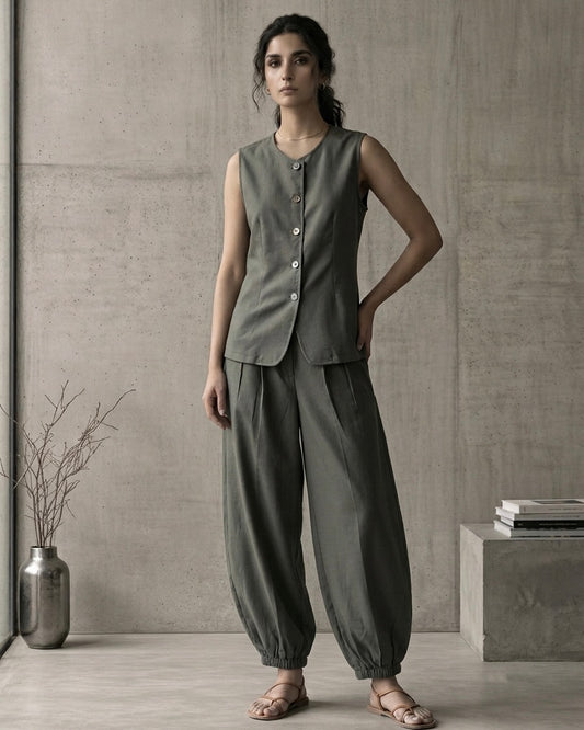 Linen Olive Drift Co-Ord