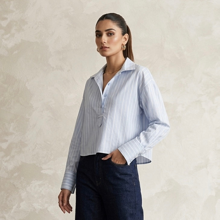 Skyline Pleated Top