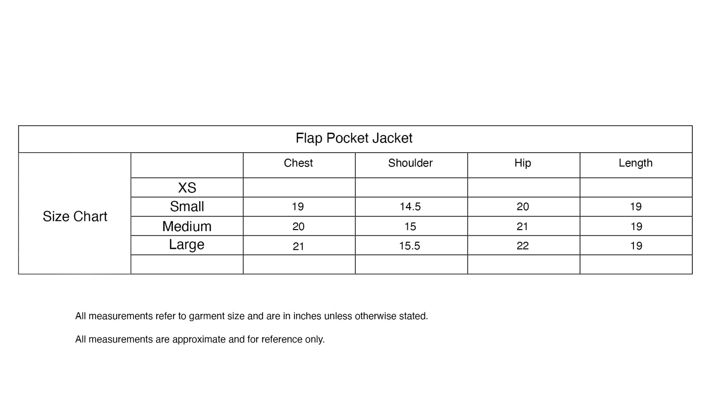 Flap Pocket Jacket