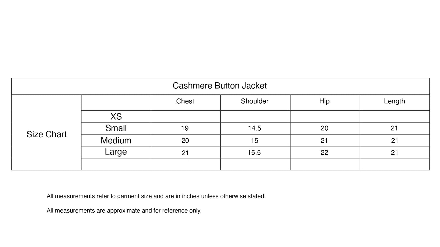 Wool Button Jacket